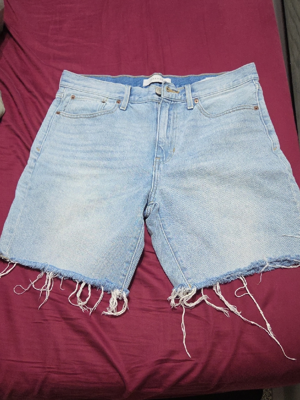 PacSun Light Blue Men's Denim Cutoff Shorts